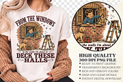 From The Windows To The Walls PNG, a Seasonal Illustration by Libby Wishes (Thumbnail 1 of 4)