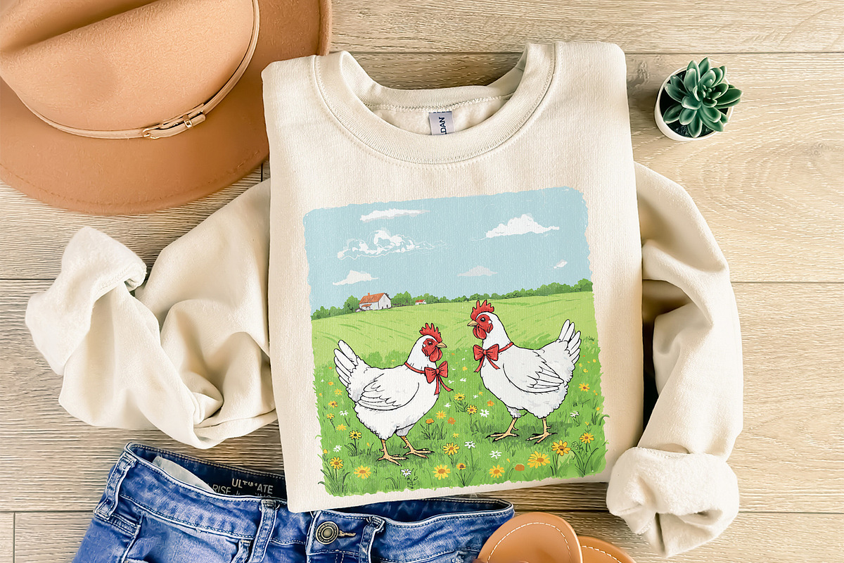 Country Farm Chickens PNG, Cute, an Illustration by SharpMarketplace (Photo 8 of 9)