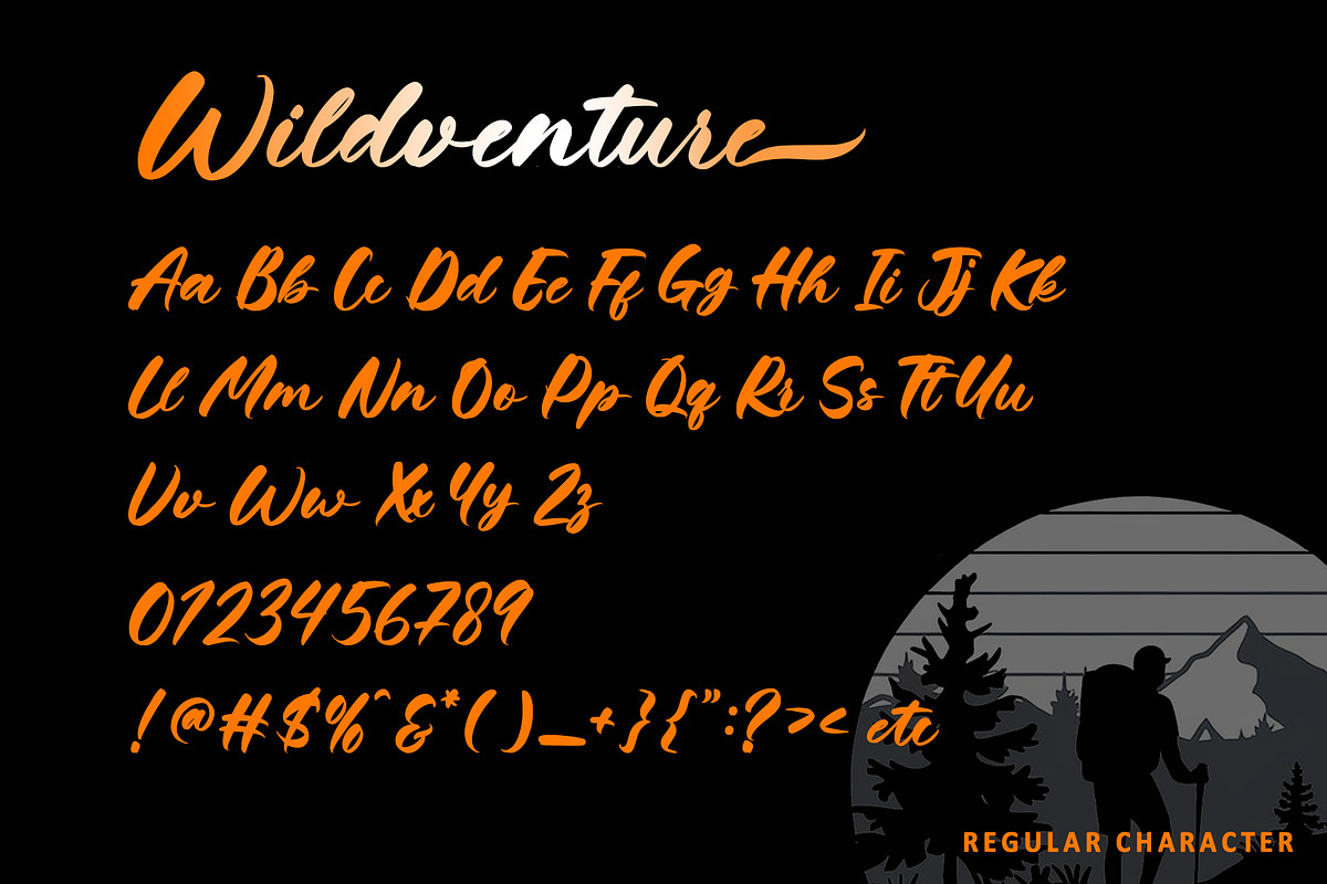 Wildventure, a Handwritten Font by Letterara (Photo 7 of 10)