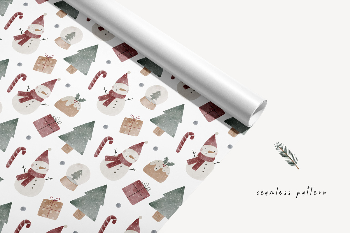 Watercolor Christmas Gnomes, a Decorative Illustration by Cute And Wild (Photo 6 of 8)