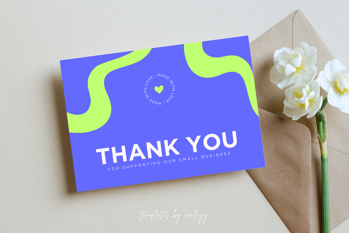 Cute Thank You Card Small Business preview 4