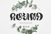 Round Hand Drawn Display liquid Font, a Sans Serif Font by Happy Letters (Thumbnail 1 of 12)