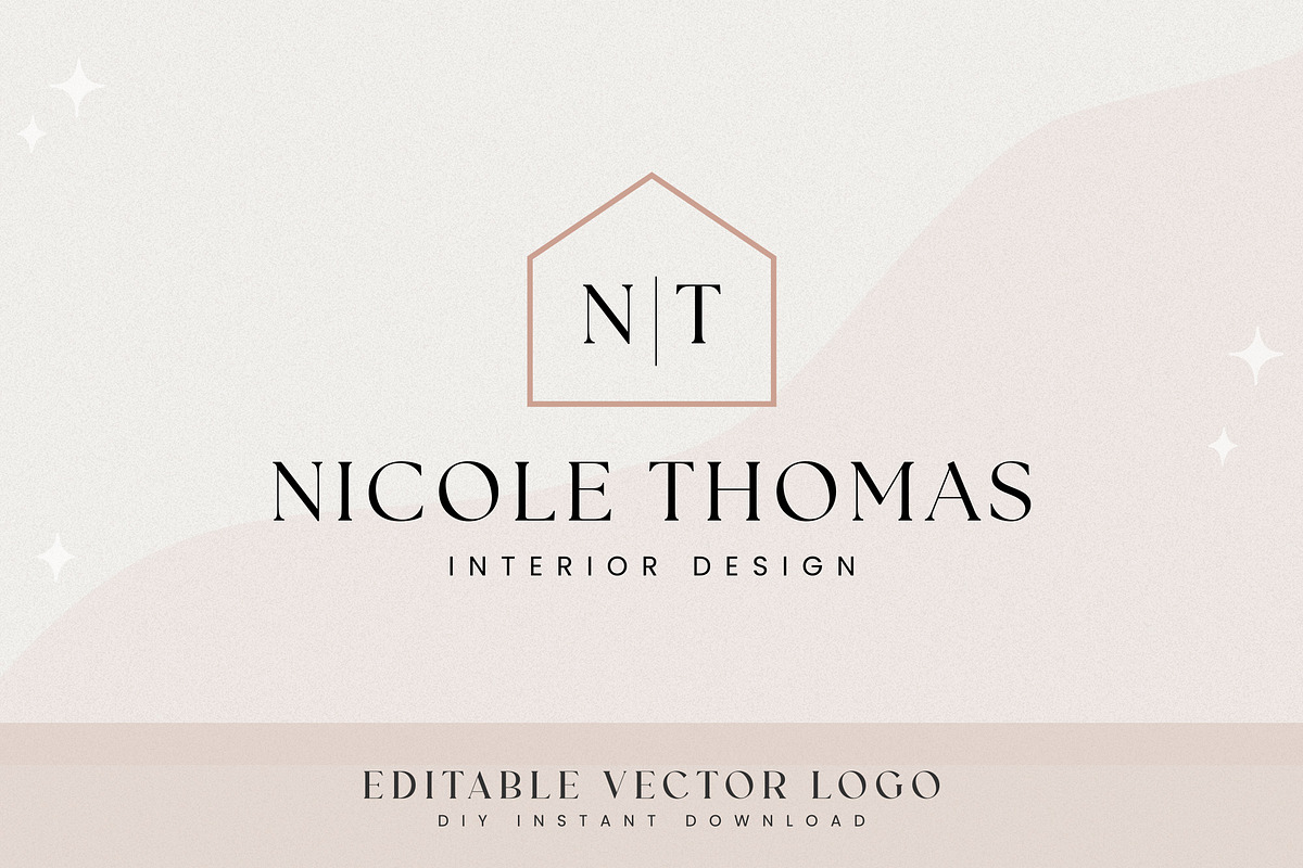 Realtor Interior Design Vector Logo, a Branding & Logo Template by Indie Grace Design (Photo 2 of 5)