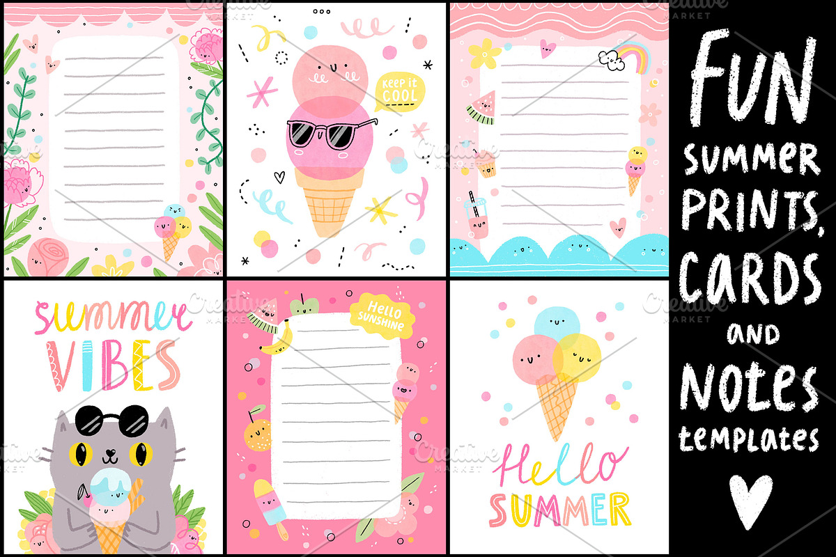 Summer vibes illustration set, a Decorative Illustration by Stolenpencil (Photo 2 of 4)