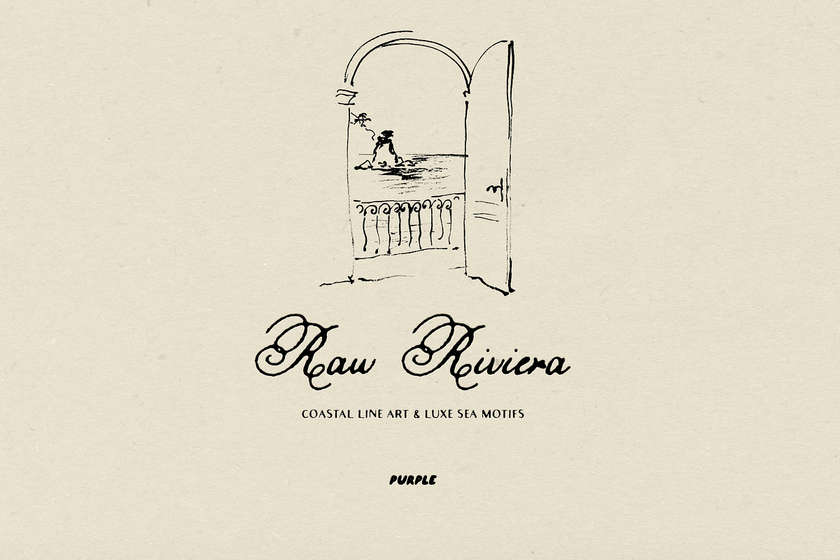 Raw Riviera: Coastal Line Art, an Object Illustration by Purple (Photo 11 of 16)