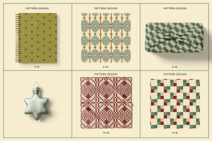 Geometric Christmas Patterns