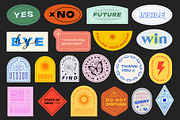 LIFE IS COOL VECTOR POP ART STICKERS, an Object Graphic by craftlove (Thumbnail 7 of 13)