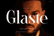 Glaste Elegant Serif Font, a Serif Font by Graphicxell (Thumbnail 1 of 8)