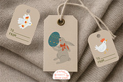 Cute Easter Bunny & Eggs Clipart, a Seasonal Illustration by Decor Lines (Thumbnail 7 of 9)