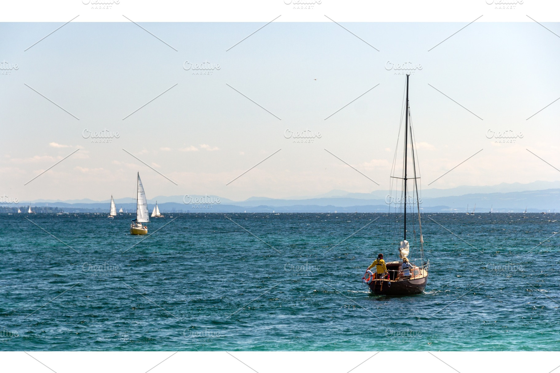 Yachts on Konstanz lake, Germany, a Transportation Photo by Leonid Andronov