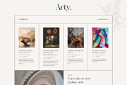 Arty - Art & History Museum Template, an UI Kit Template by YoArts (Thumbnail 5 of 5)