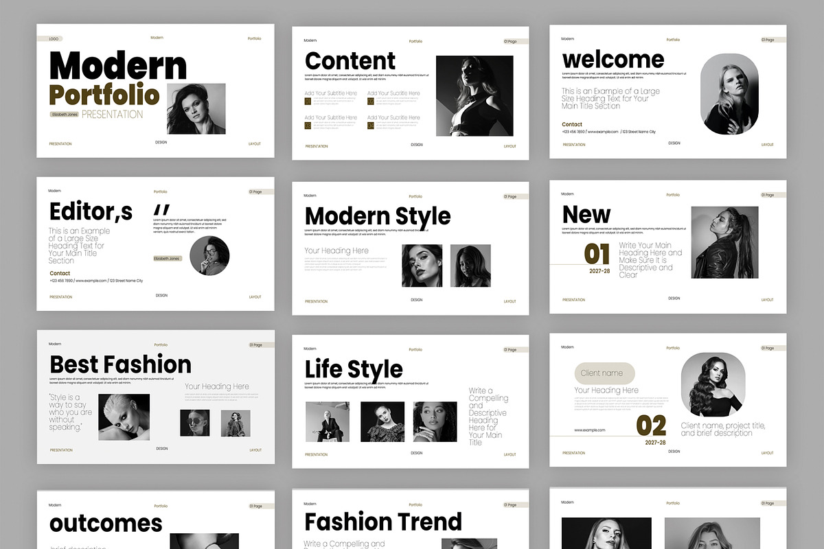 Modern Portfolio Presentation Layout preview 3