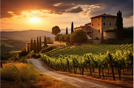 Expansive Landscape of tuscany, a Nature Photo by Ylivdesign