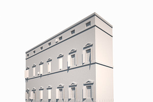 Building Facade 179 Low Poly