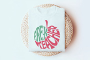 Pre K Teacher Apple SVG Cut, an Object Graphic by DigitalDesignsLaura (Thumbnail 3 of 7)