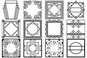 Art Deco/Nouveau Elements AI EPS PNG, a Decorative Illustration by FrankiesDaughtersDesign (Thumbnail 2 of 7)