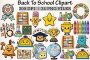 Back to School Clipart, a Transportation Illustration by Digital Artistic99 (Thumbnail 1 of 9)