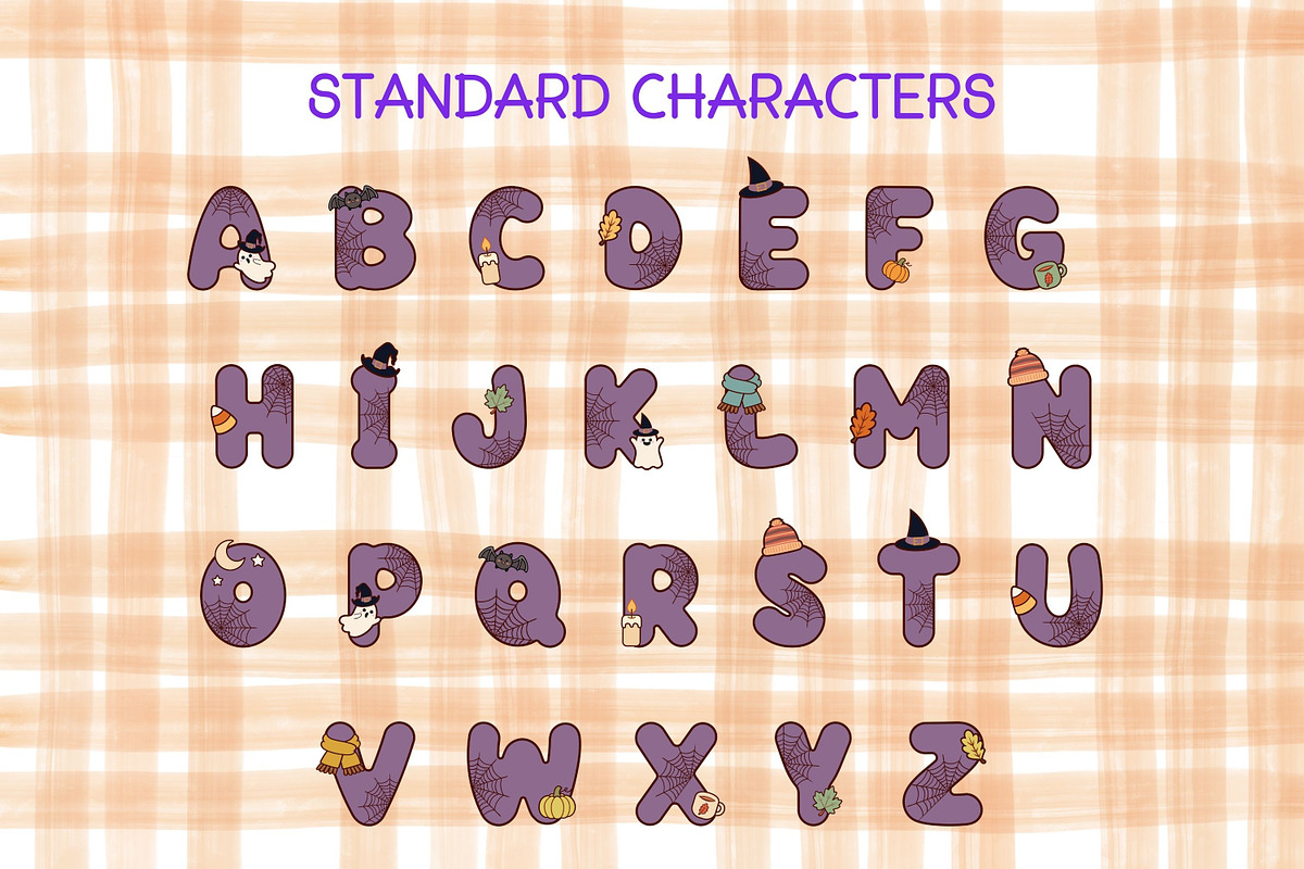 Halloween Font and Alphabet Bundle, a Sans Serif Font by Adalin Shop (Photo 6 of 19)