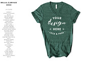 Bella Canvas 3005 V-Neck Mockup Set, a Shirt Mockup by lock and page (Thumbnail 3 of 5)
