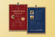 Red Elegant Christmas Food Menu, a Flyer Template by Aiyari Graphic (Thumbnail 1 of 3)