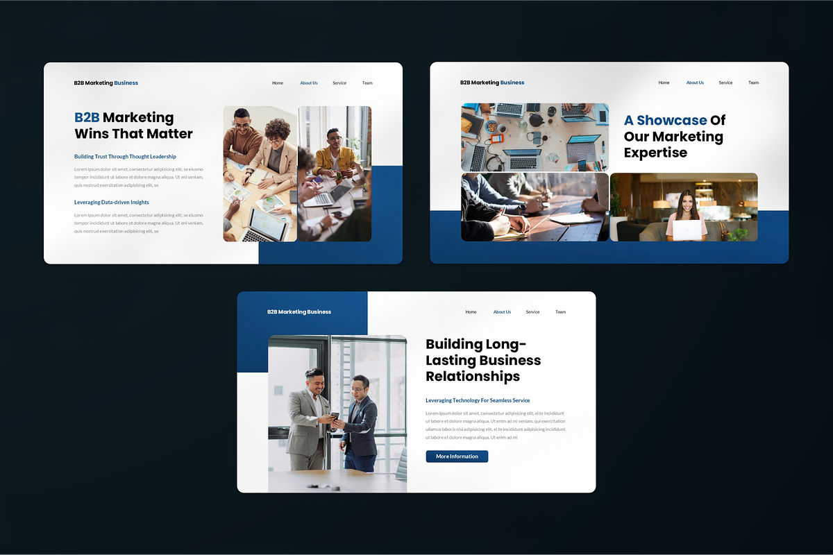 B2B Marketing Business PowerPoint, a Presentation Template by SquidPixey (Photo 6 of 7)