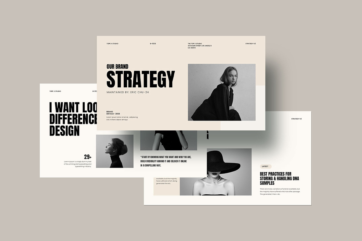 Brand Strategy Presentation, a Presentation Template by KreateTribe (Photo 1 of 8)