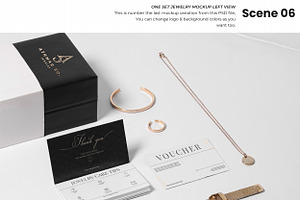 Jewelry Or Gift Box Mockup Set