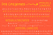 Dos Crayones 2 textured fonts, a Handwritten Font by Fat Hamster (Thumbnail 7 of 18)