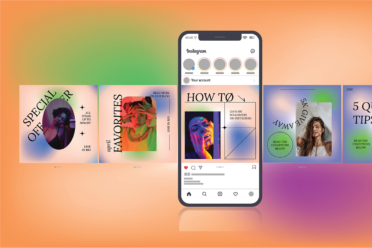 Pearcy Gradient, a Social Media Template by Portion.Labs (Photo 2 of 6)