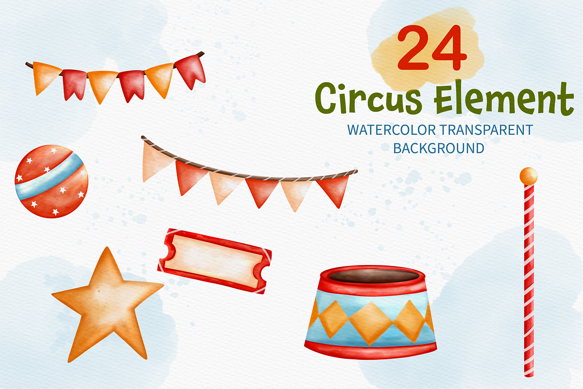 Watercolor Circus Gnome Clipart, an Animal Illustration by Apixsala (Photo 5 of 12)