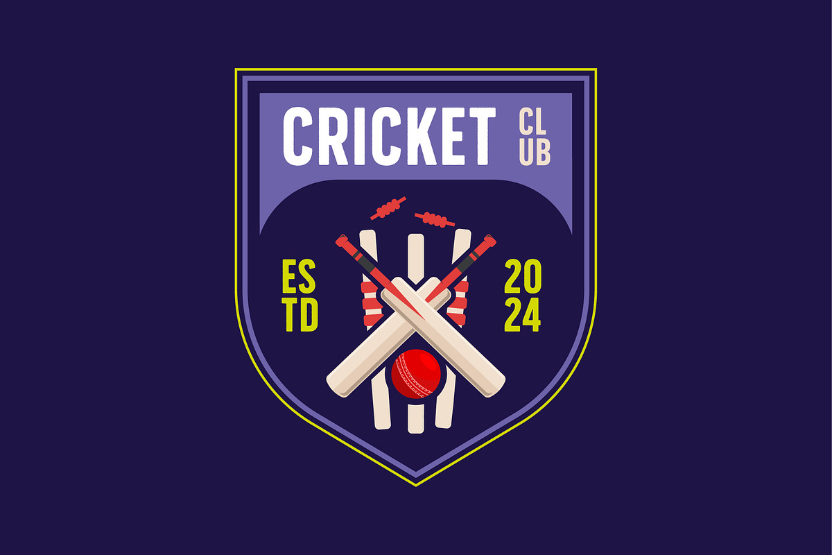 simple emblem of cricket logo elemen, a Branding & Logo Template by Pyruos ID