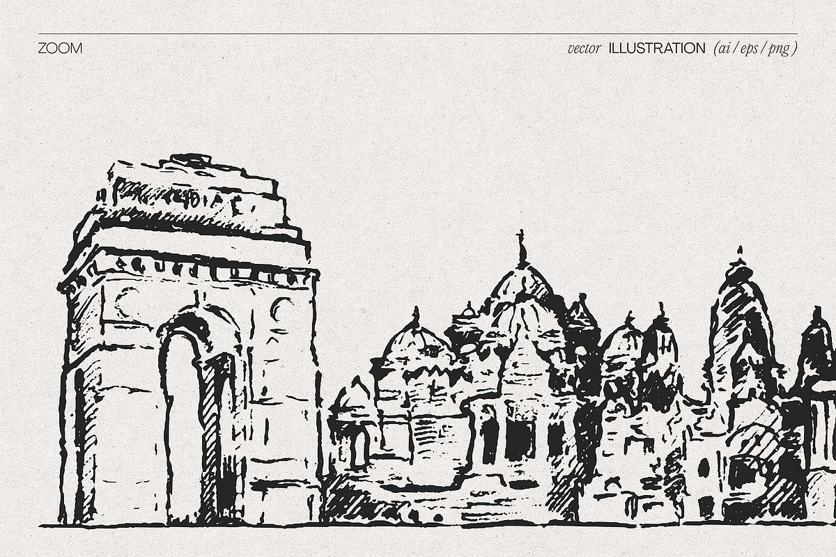 India Skylines, a Work Illustration by TheMountBirdStudio (Photo 3 of 9)