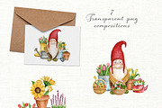 Watercolor gnomes. Big bundle, an Illustration by JuliaBadeeva (Thumbnail 16 of 27)