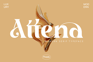 Attena _ modern serif typeface