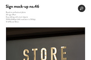 50 sign facade signboard logo mock, a Product Mockup by PrintPixel (Thumbnail 48 of 53)