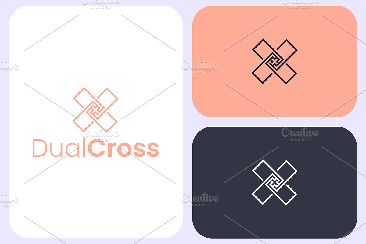 Dual Cross Logo Template, a Branding & Logo Template by Graplick (Photo 2 of 3)