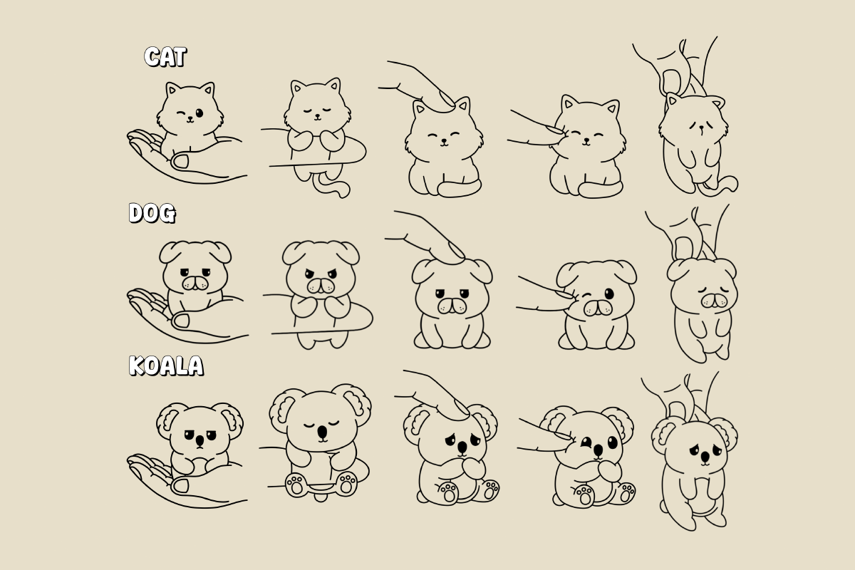 Hand & Cute Animal – Procreate Stamp, a Brush Add-On by Pixel Picasso Studio (Photo 3 of 11)