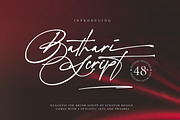 Bathari Script | Signature Font, a Script Font by Scratch Design (Thumbnail 1 of 15)
