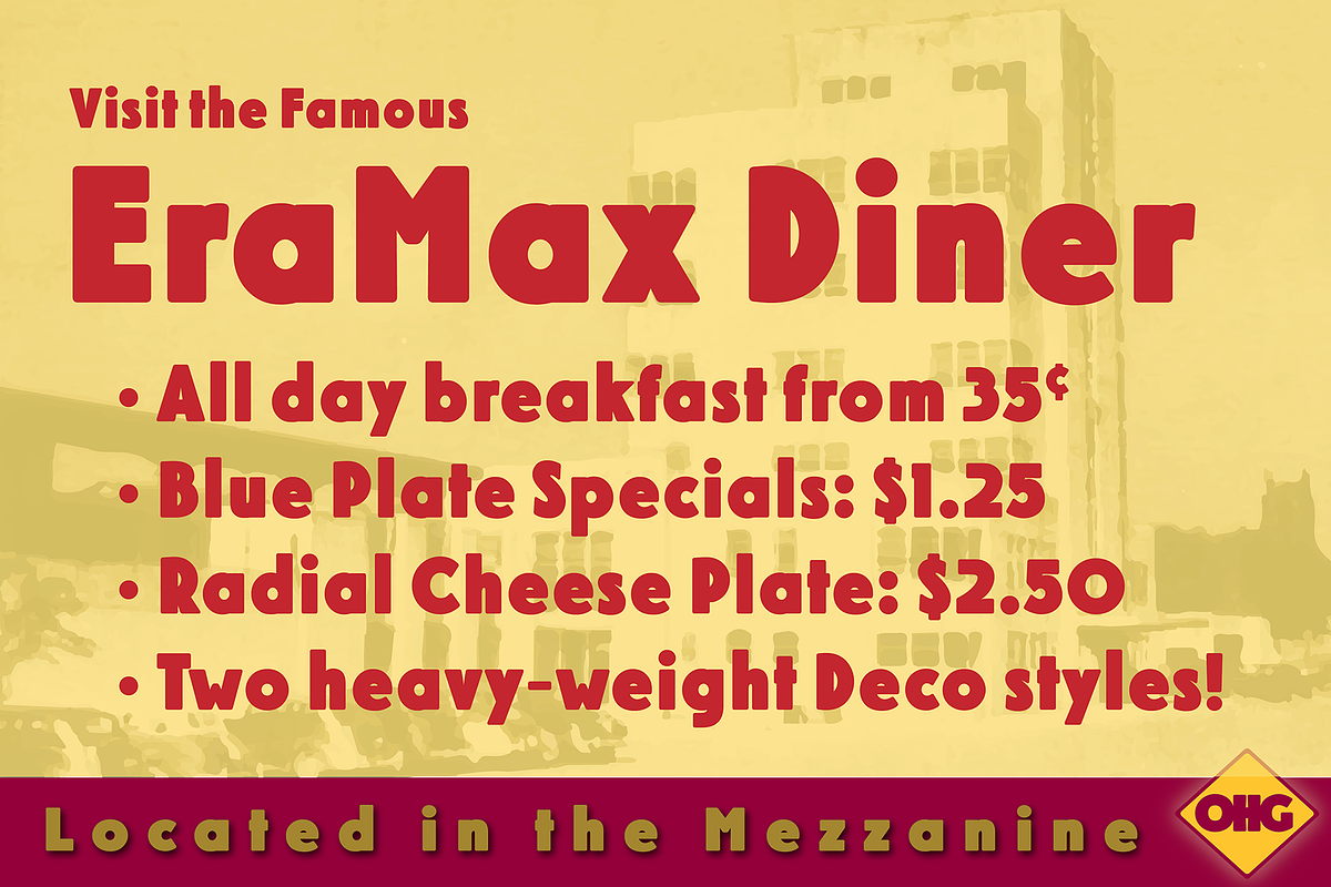 EraMax Radial Black, a Sans Serif Font by Our House Graphics Inc. (Photo 3 of 6)