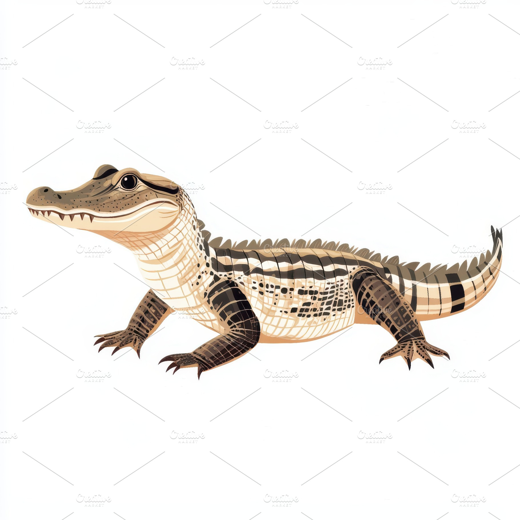 Young Spectacled Caiman Reptile Wild, an Animal Photo by Pixeness Studio