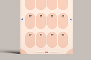 Birthday Calendar Template layout, a Stationery Template by MightyDesign (Thumbnail 4 of 7)