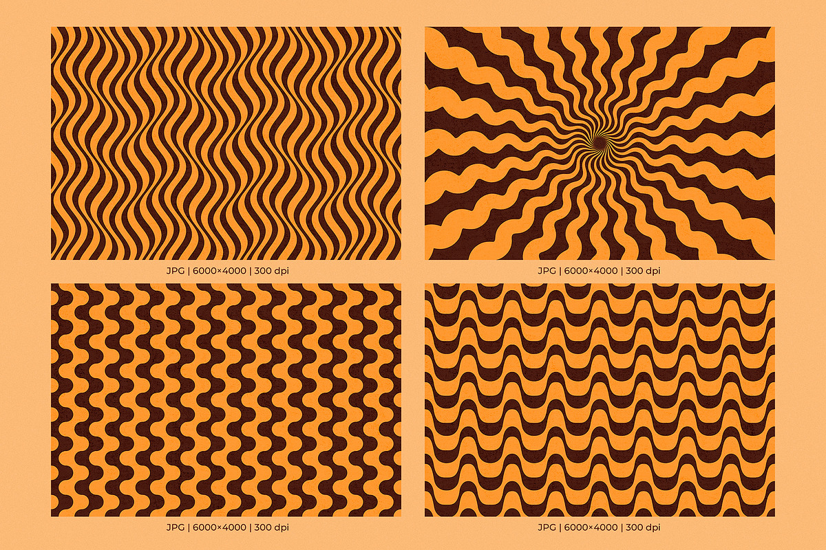 Retro Groovy Backgrounds, a Background Graphic by May Motif (Photo 4 of 20)