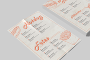 Retro Diner Menu Template I Canva, a Flyer Template by The Social Stuff (Thumbnail 2 of 10)