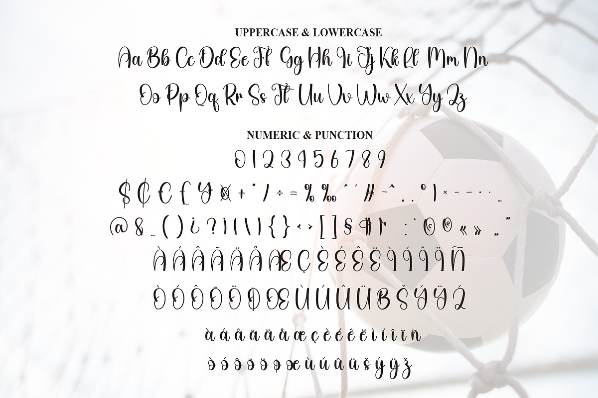 Football | Script Font, a Handwritten Font by Scratchones (Photo 7 of 9)