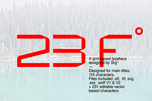 23F-Grid based font