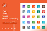 World Environment Day Icons, a Solid Icon by IconBunny (Thumbnail 1 of 2)