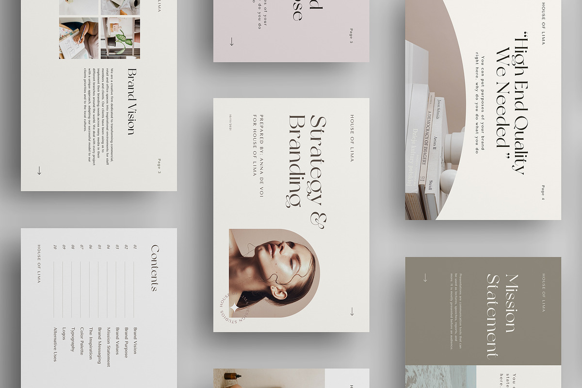 Brand Guidelines & Strategy Template, a Presentation Template by Nurrehmet Studio (Photo 4 of 7)