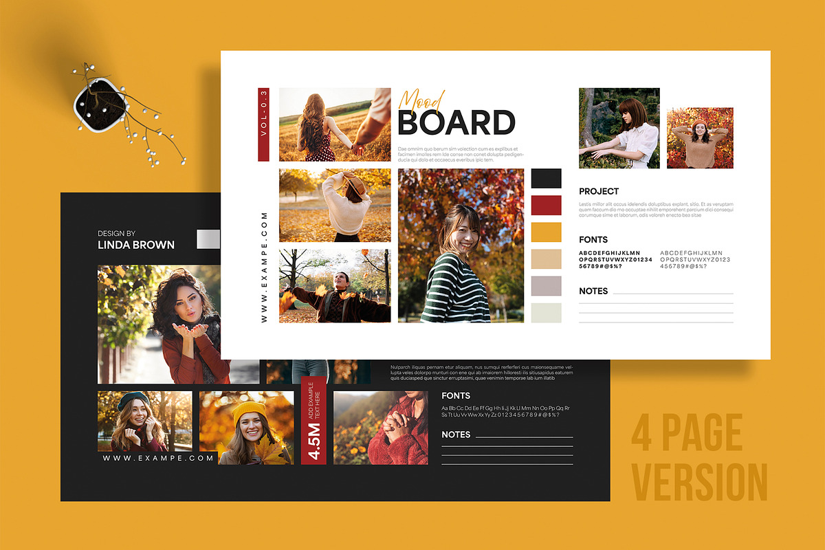 Creative Mood Board Template, a Social Media Template by MightyDesign (Photo 1 of 8)