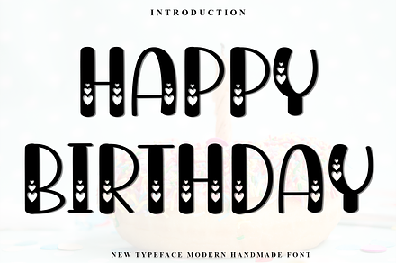 Happy Birthday, a Script Font by FreshTypeINK