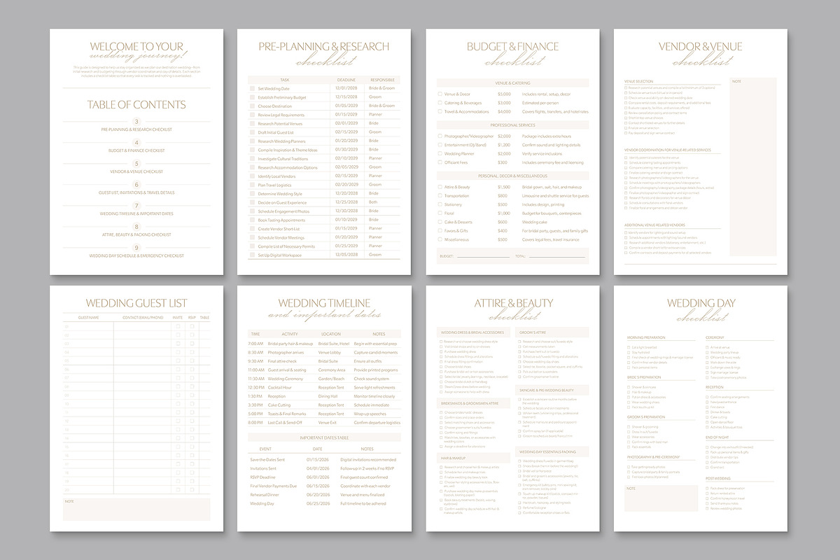 Wedding Checklist, a Stationery Template by BrandPacks (Photo 3 of 5)